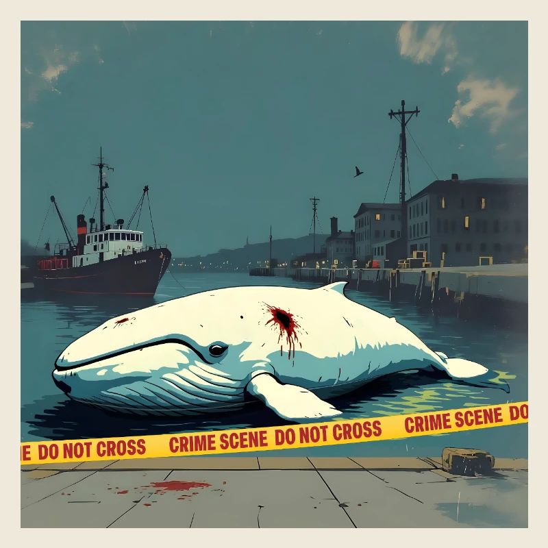 White Whale Found Dead at the Pier