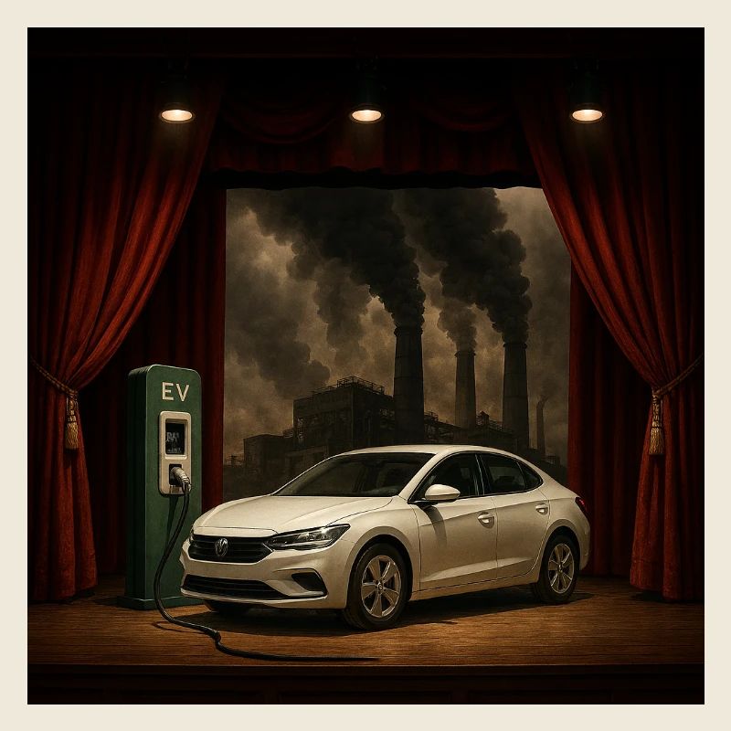 Elektroauto auf der Rauchszene