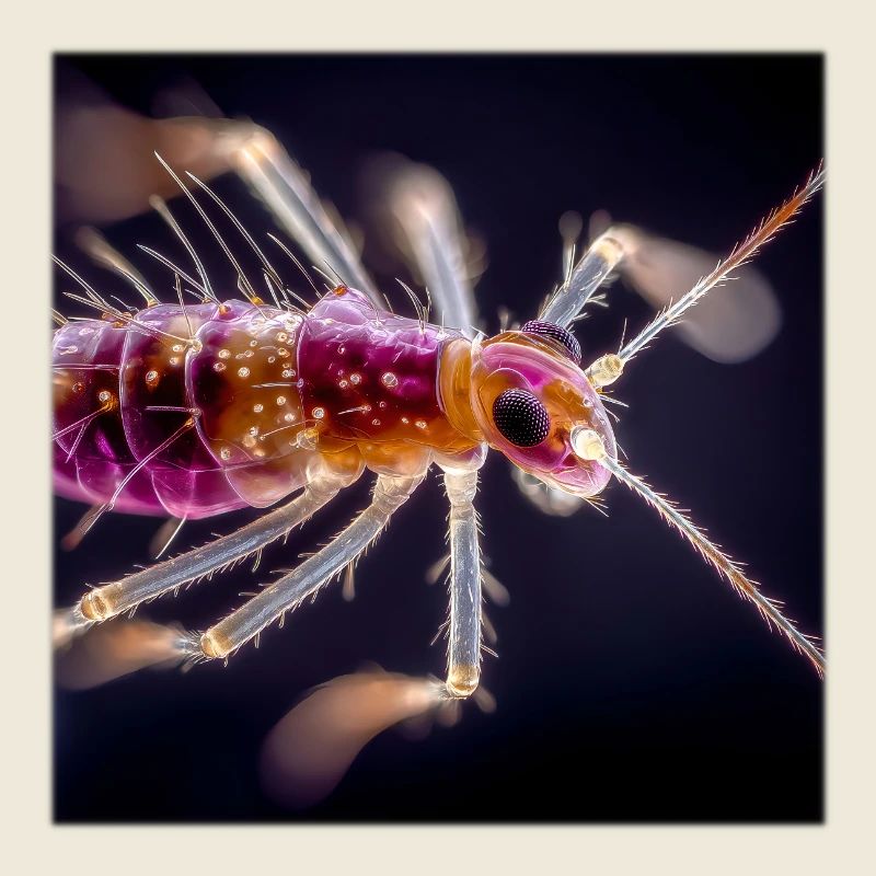 Neon Insect Macro – Abstract Micro World Design
