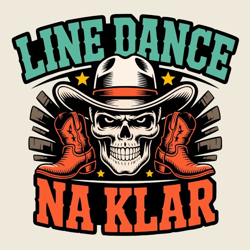 Line Dance Na Klar Skull Cowboy