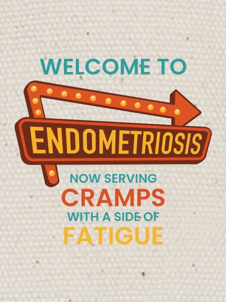 Endometriose-Bewusstsein – Retro-Diner-Schild