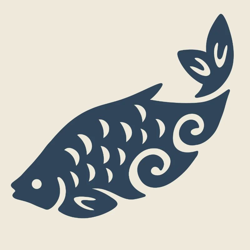 Wirbelfisch-Silhouette