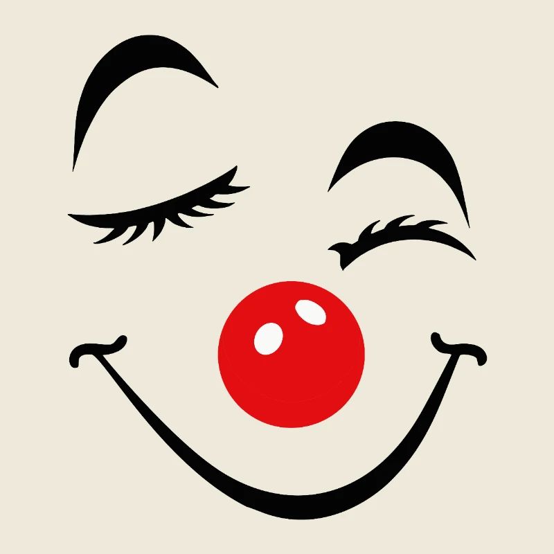 Carnaval du visage de clown joyeux Carnaval Carnaval