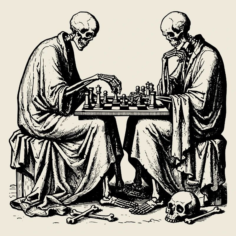Skeletons play chess