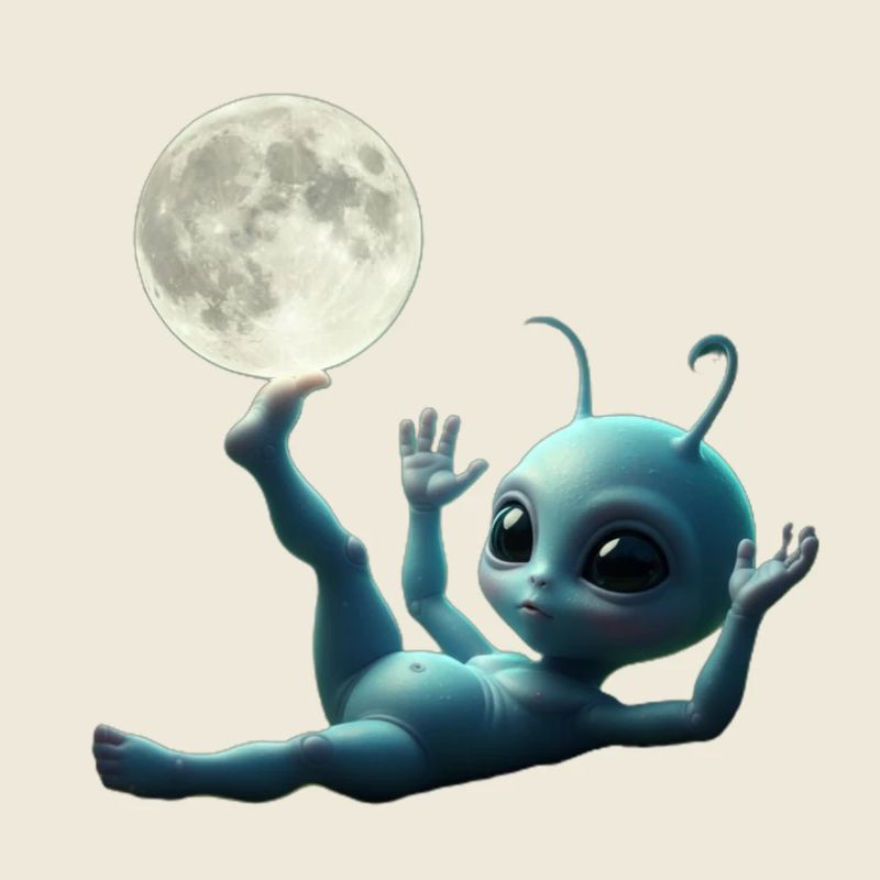 Bébé extraterrestre au décollage