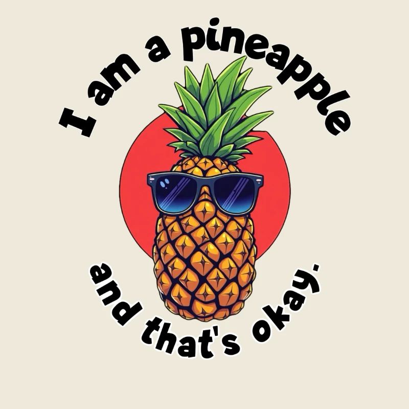 Pineapple mit Sonnenbrille