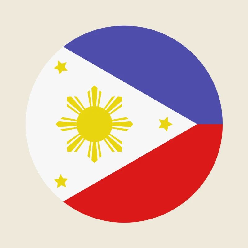 Drapeau rond philippin