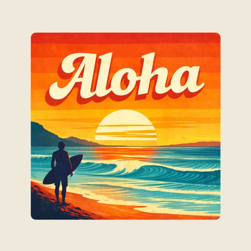 Aloha Sunset Surf