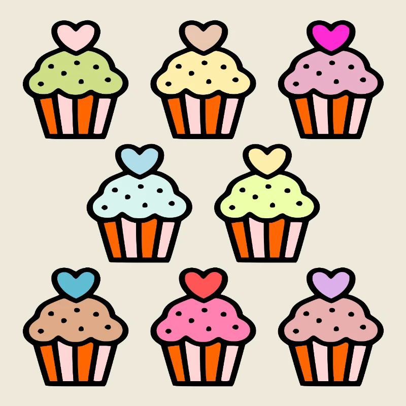 Geburtstagskuchen Muffins