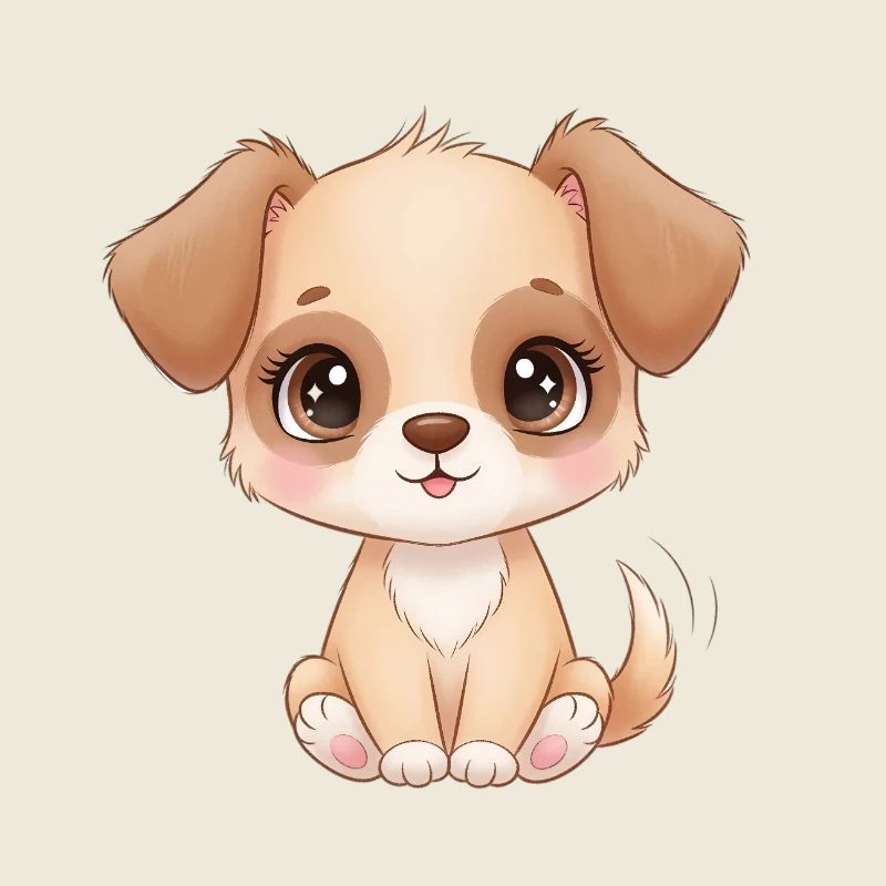 Charme de chiot mignon