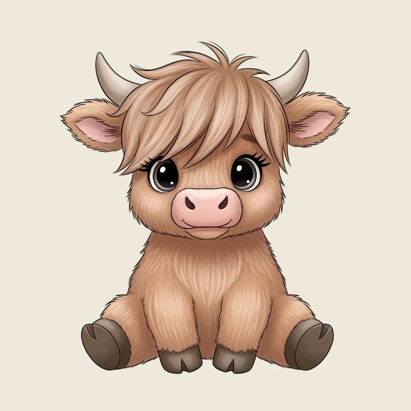Bébé vache avec poney en poney