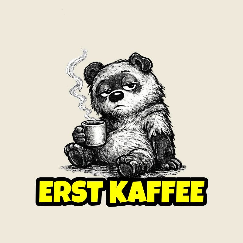 Erst Kaffee – Grumpy Bär (Morgenmuffel Sketch)