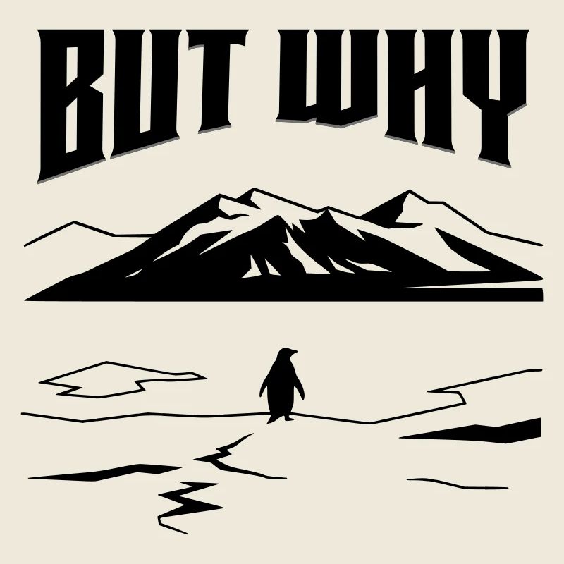 Mais pourquoi Penguin Meme Minimalist Art