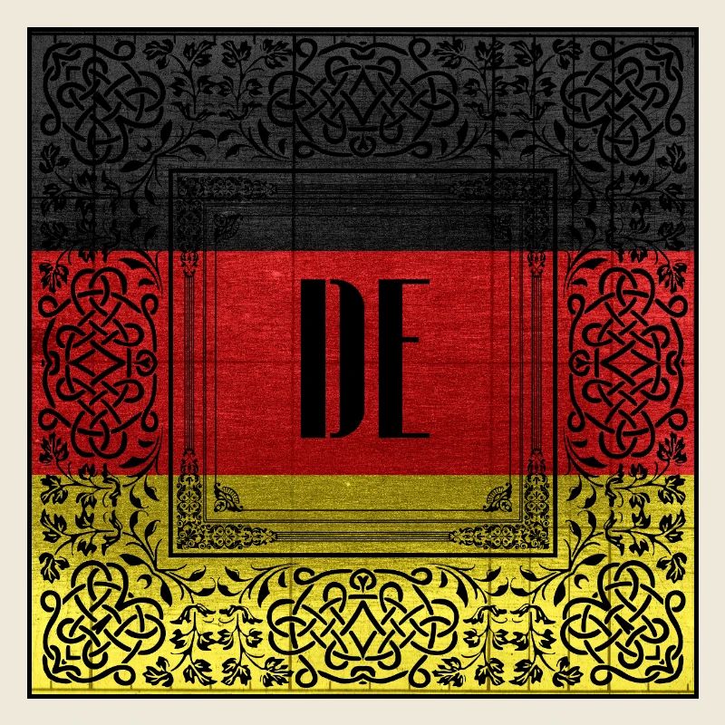 DE Antique Flag Ornament