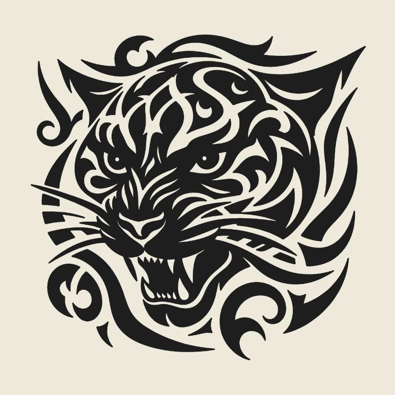 Tiger-Stammesmuster