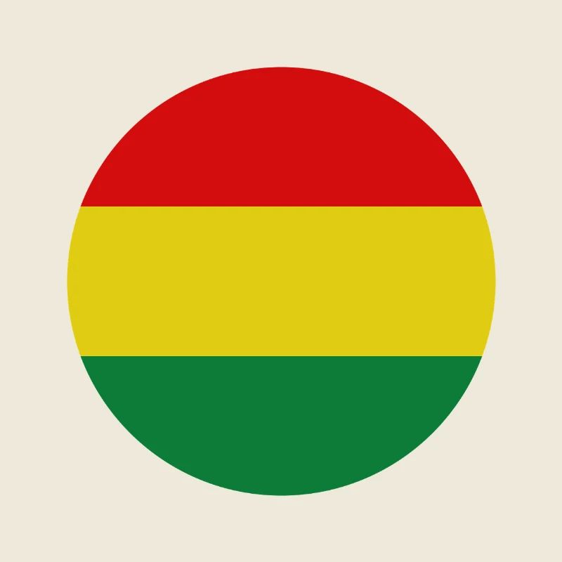 Drapeau rond bolivien