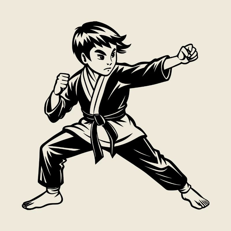 Jungen-Karate