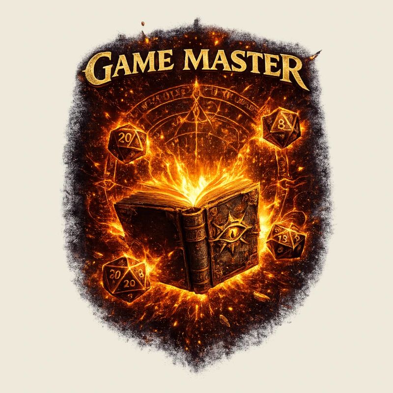 Game Master Fantasy RPG D20 Shirt