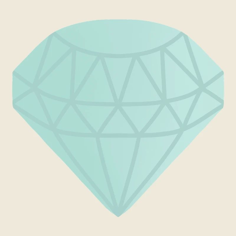 Mint Geometric Diamond