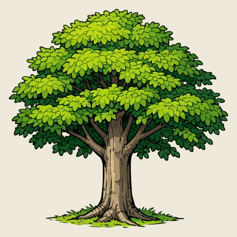 Baum mit üppigem Laub