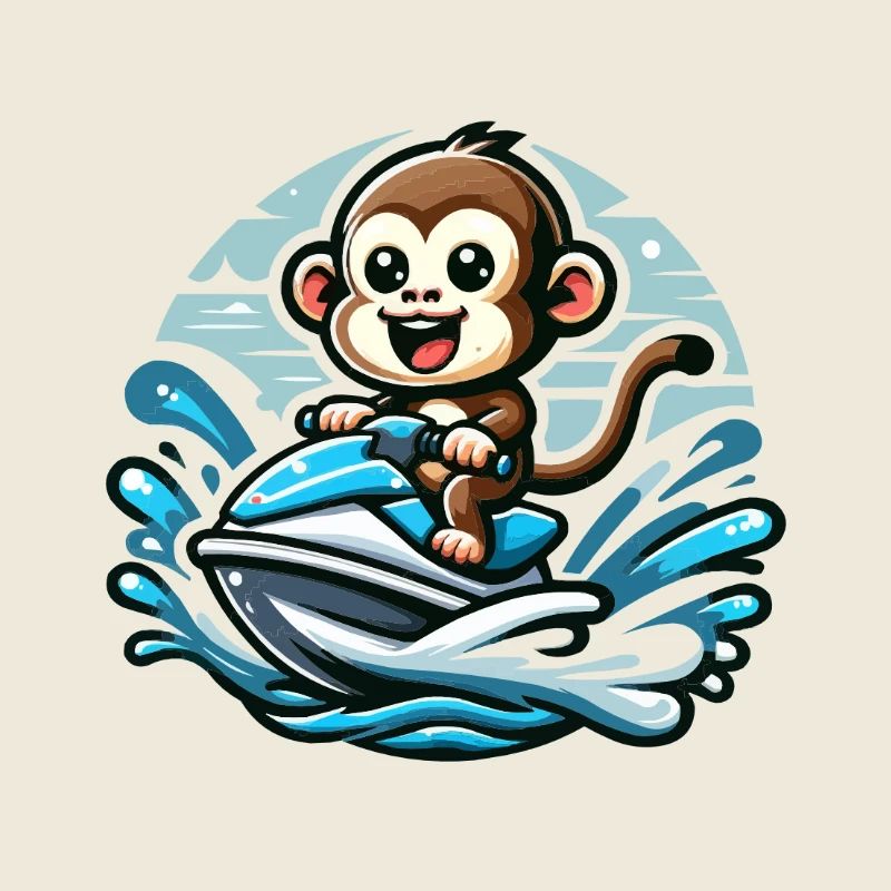 Singe sur Jet Ski Aventure
