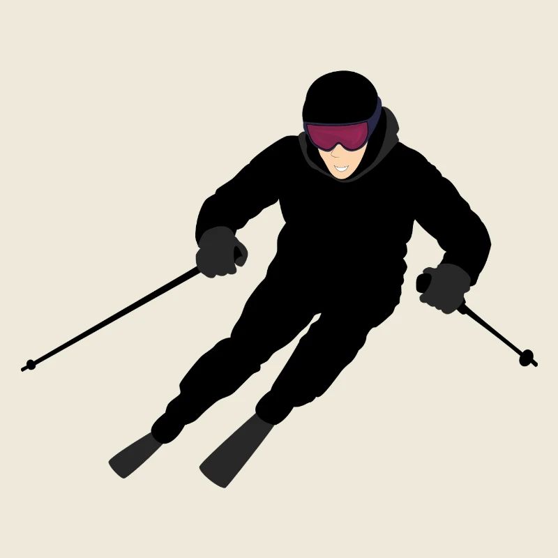 Skieur dynamique