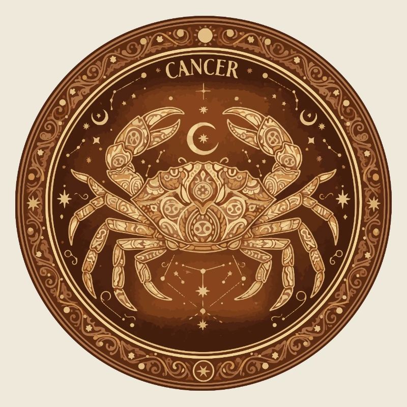 Krebs Mandala Sternzeichen