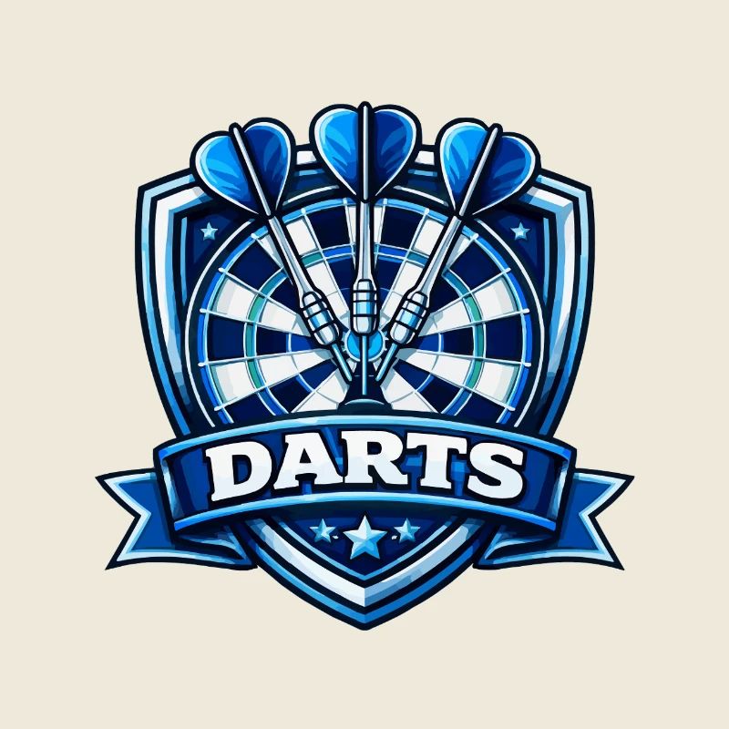 Blauer Darts Shield Logo