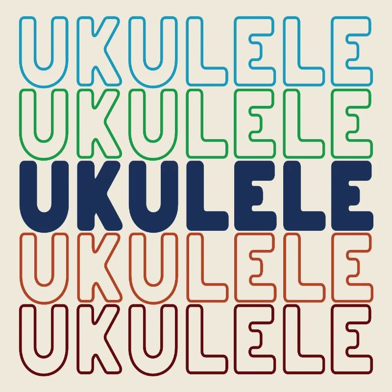 Ukulele typography