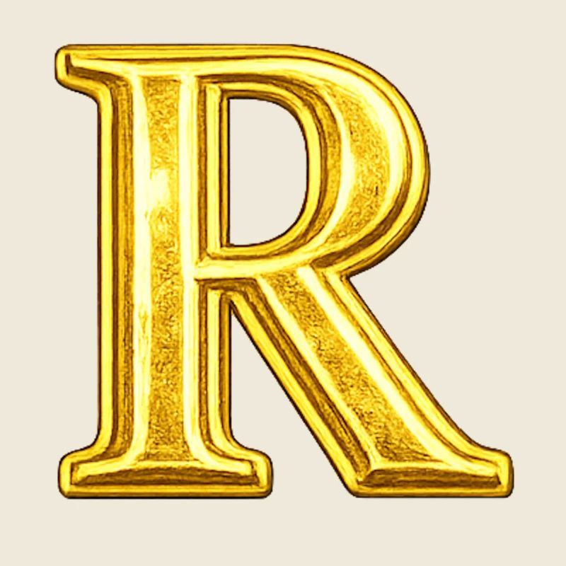 Monogramme d’or R