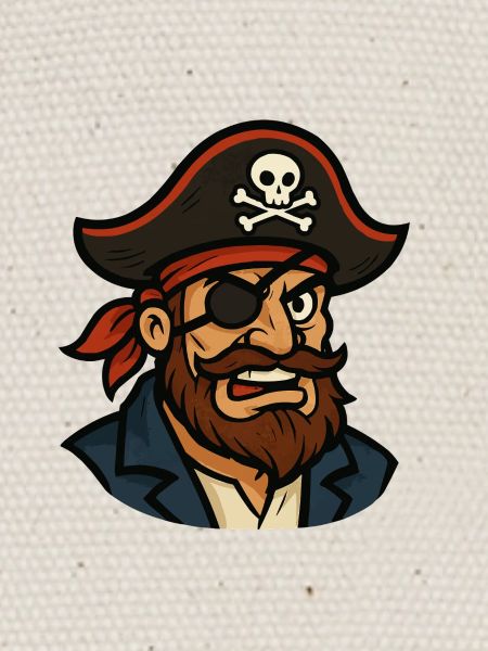 Capitaine pirate Cache-œil