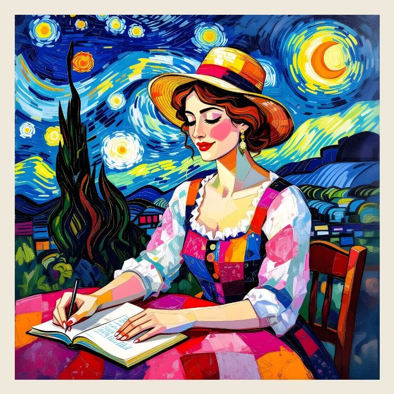 Police en patchwork nocturne