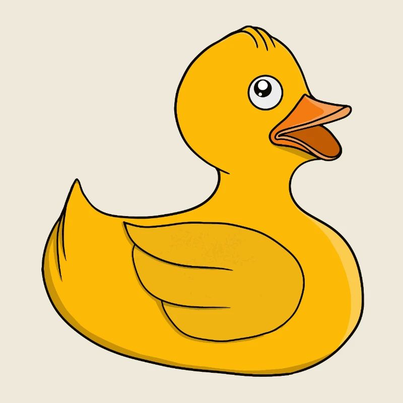 Canard en caoutchouc ensoleillé