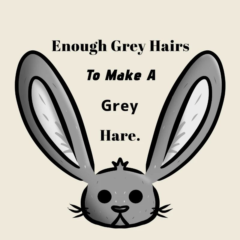 Grauer Hase/Haare