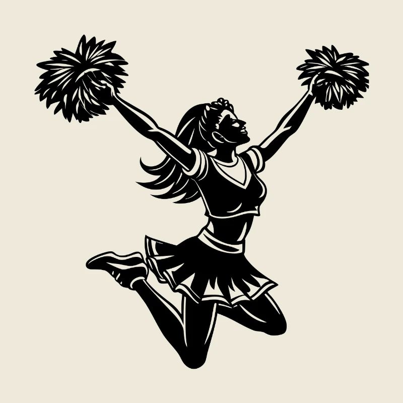 Cheerleader Cheer Jumping