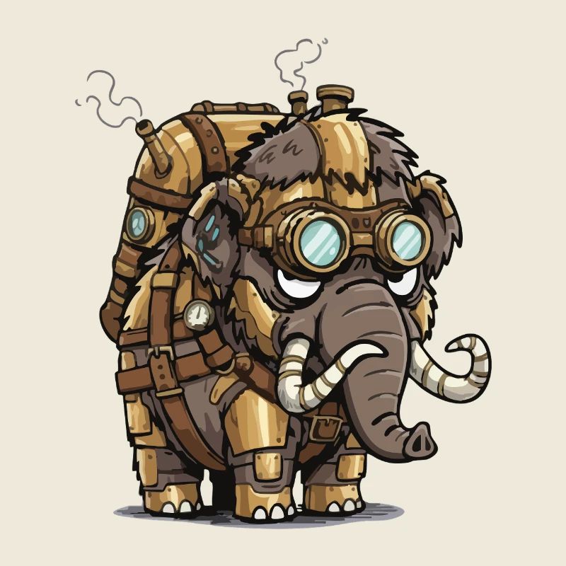 Mammoth Steampunk gepanzerter Dampfkessel