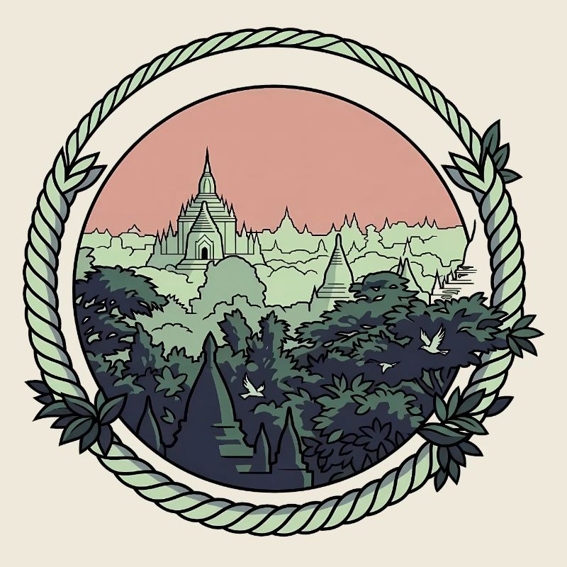 Pagoda Comic Style