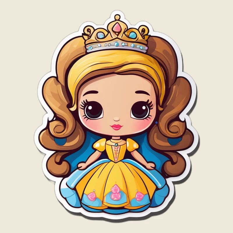 Princesse Dorée Cartoon Bijou