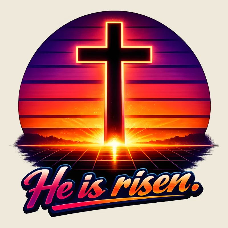 he is risen retro