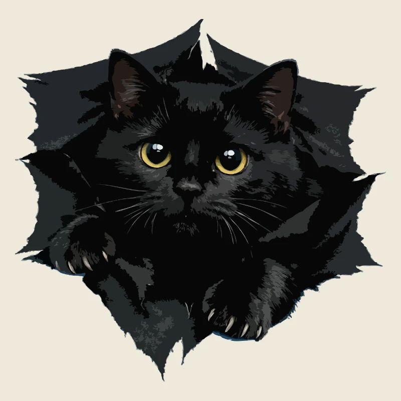 Chat noir par Tranchant