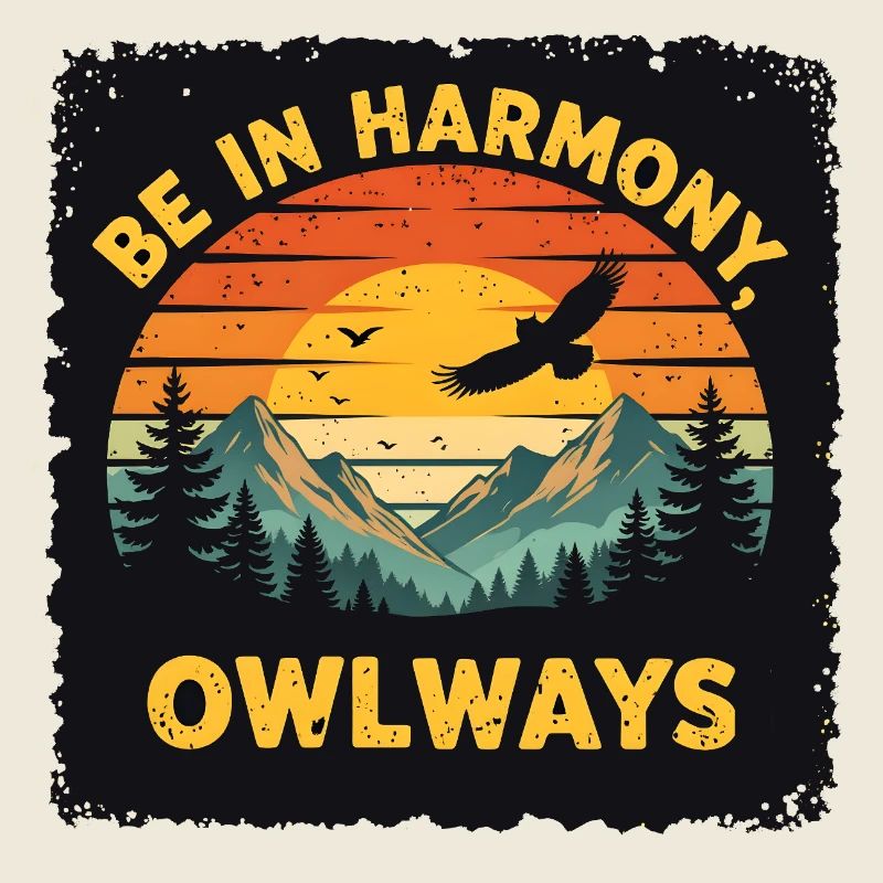 Owl Harmony at Sunset