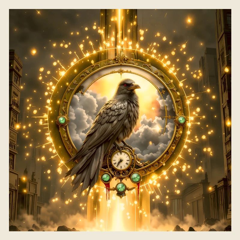 Raven in Luminous Ring