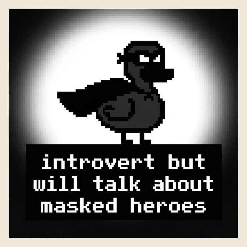 Introvert trifft Maskierte Helden Pixel