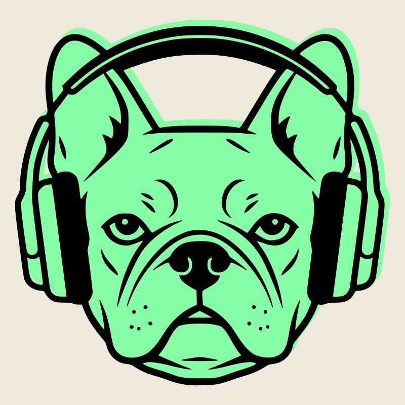Frenchie DJ Kopfhörer Musik