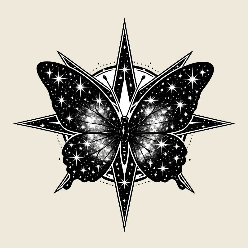 Kosmischer Schmetterlingskompass