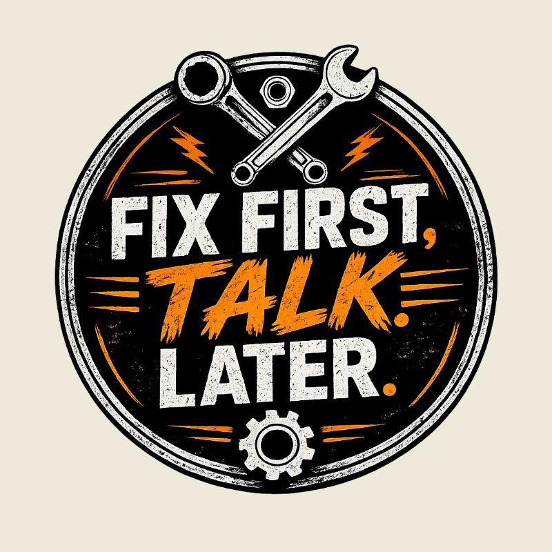 Réparer d’abord, parler ensuite – Mechanic Tee