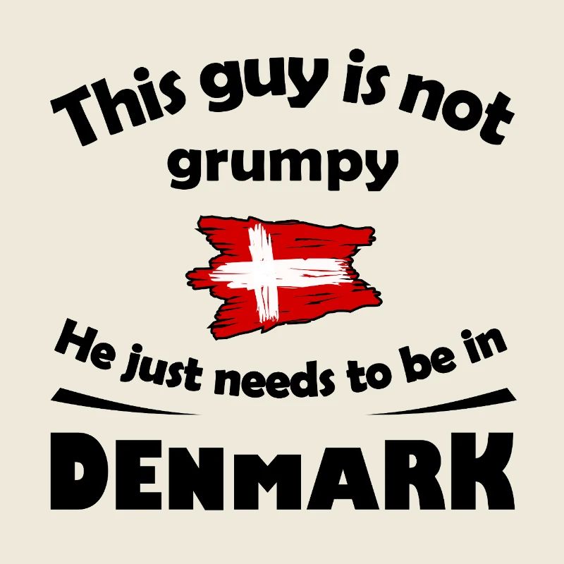 Dänemark Flagge im Pinselstil