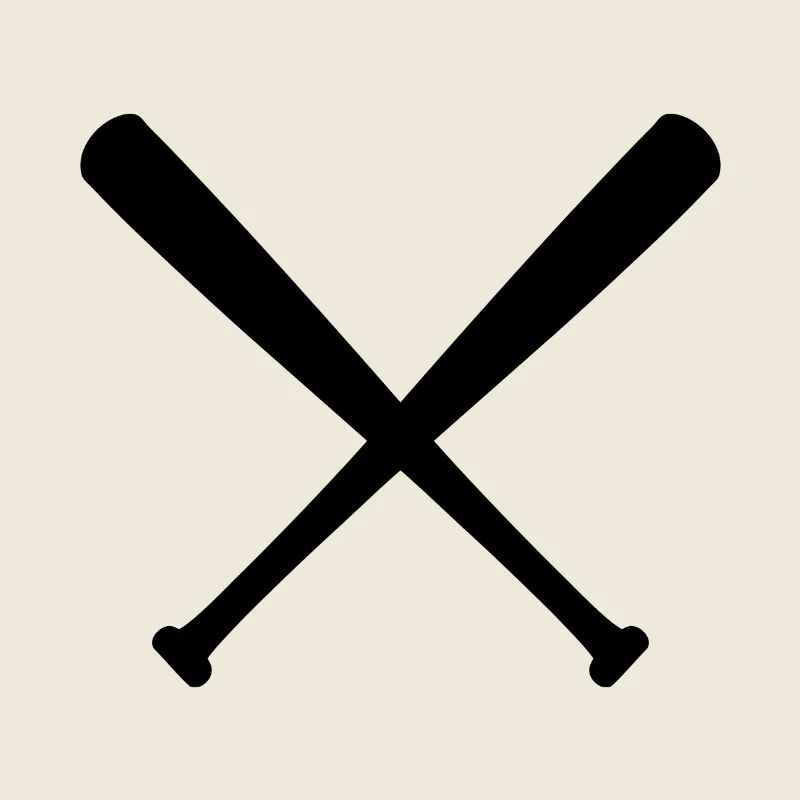 Bats de baseball croisés
