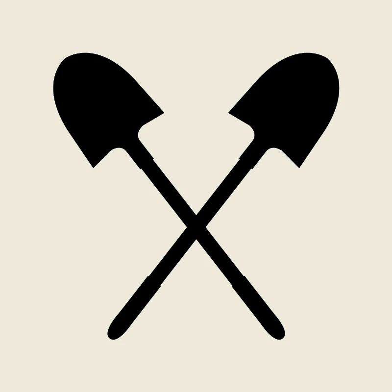 Crossed Shovel