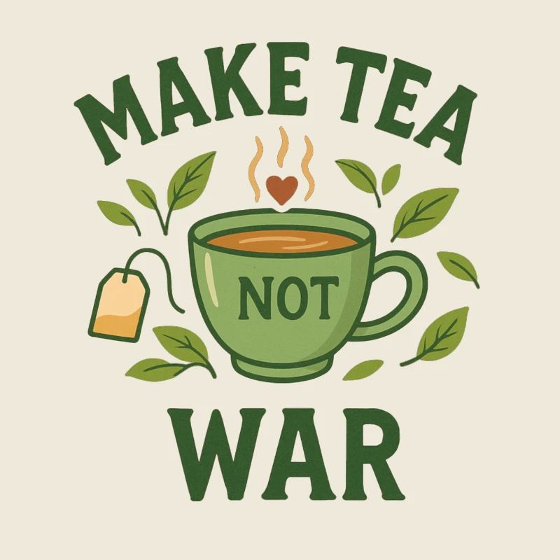 Make Tea Not War – It's Tea - Time